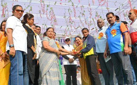 केएमयू में आयोजित तीन दिवसीय 68वीं मंडलीय माध्यमिक विद्यालयीय एथलेटिक्स प्रतियोगिता सम्पन्न