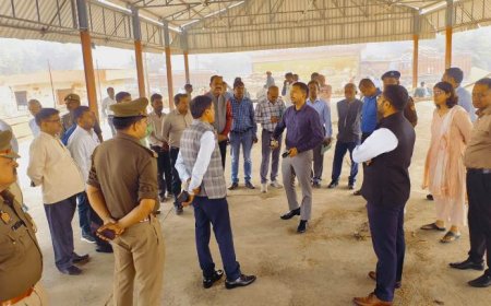 डीईओ ने धनीपुर मण्डी परिसर का भ्रमण कर व्यवस्थाओं का लिया जायजा