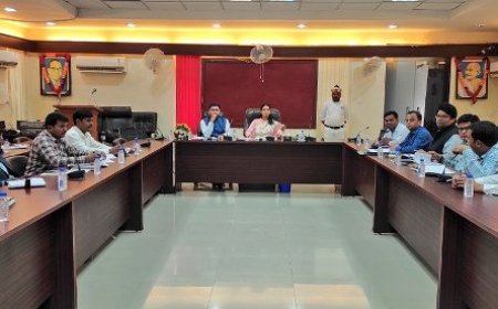 विद्युत विभाग के अधिकारियों के साथ जिलाधिकारी ने की बैठक