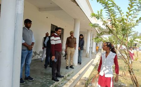 मुख्य विकास अधिकारी ने राजकीय इण्टर कालेज का किया औचक निरीक्षण