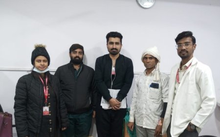 स्वर यंत्र में हुई गांठ को बाहर निकालकर केएम डाक्टरों ने दिया मरीज को नया जीवन