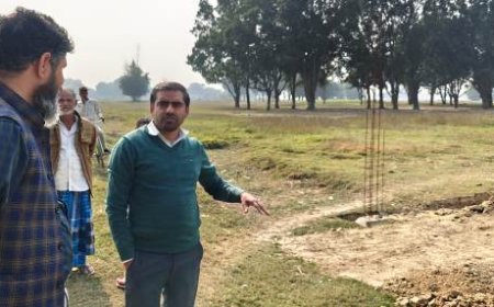 मुख्य विकास अधिकारी ने विकास खण्ड बांसी में निर्माणाधीन पार्क का किया निरीक्षण