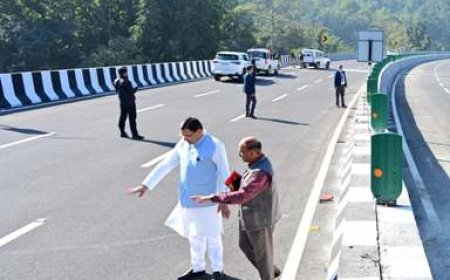 सीएम धामी ने दिल्ली-देहरादून एक्सप्रेस-वे के निर्माण कार्यों का किया स्थलीय निरीक्षण