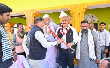 ग्राम पंचायत सोनोठ में हुआ जिला पंचायत अध्यक्ष का जोरदार स्वागत