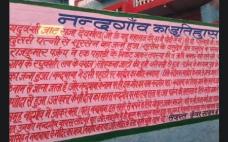 श्रीकृष्ण की जाति पर उठ रहे सवाल, नंदगांव की दीवारों पर कौन लिख रहा श्री कृष्ण थे जाट