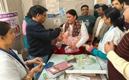 मुख्य चिकित्सा अधिकारी ने किया विटामिन ए संपूरण कार्यक्रम का उद्घाटन