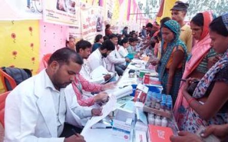 बितनिया में आयोजित शिविर में 2200 से अधिक लोगों का हुआ संतृप्तिकरण