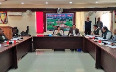 चकबंदी कार्यों को लेकर जिलाधिकारी ने की समीक्षा बैठक