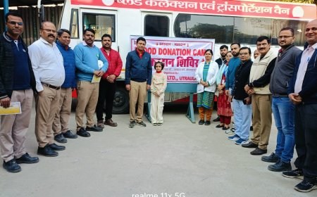 बजाज एनर्जी लिमिटेड उतरौला में स्वैच्छिक रक्तदान शिविर का हुआ आयोजन