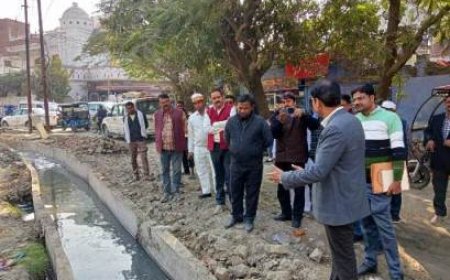 जिलाधिकारी ने नघेटा रोड व आवास विकास कॉलोनी का किया निरीक्षण