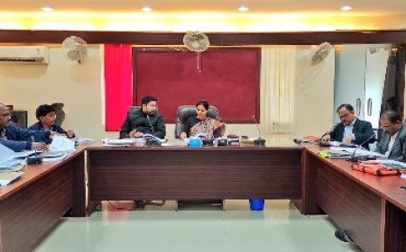 जिलाधिकारी की अध्यक्षता में विकास कार्यों की मासिक समीक्षा बैठक हुई आयोजित