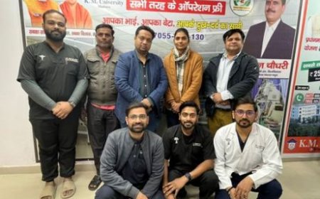 मरीज के परिजनों ने केएम अस्पताल के हड्डी विशेषज्ञों के कार्य की प्रशंसा