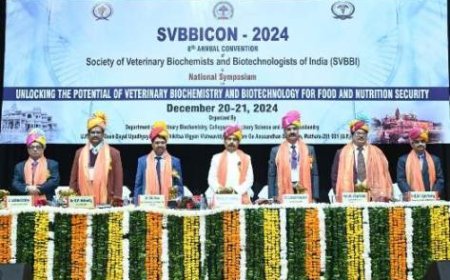 पशु चिकित्सा विश्वविद्यालय के जीव रसायन विज्ञान विभाग में दो दिवसीय राष्ट्रीय संगोष्ठी का किया उद्घाटन