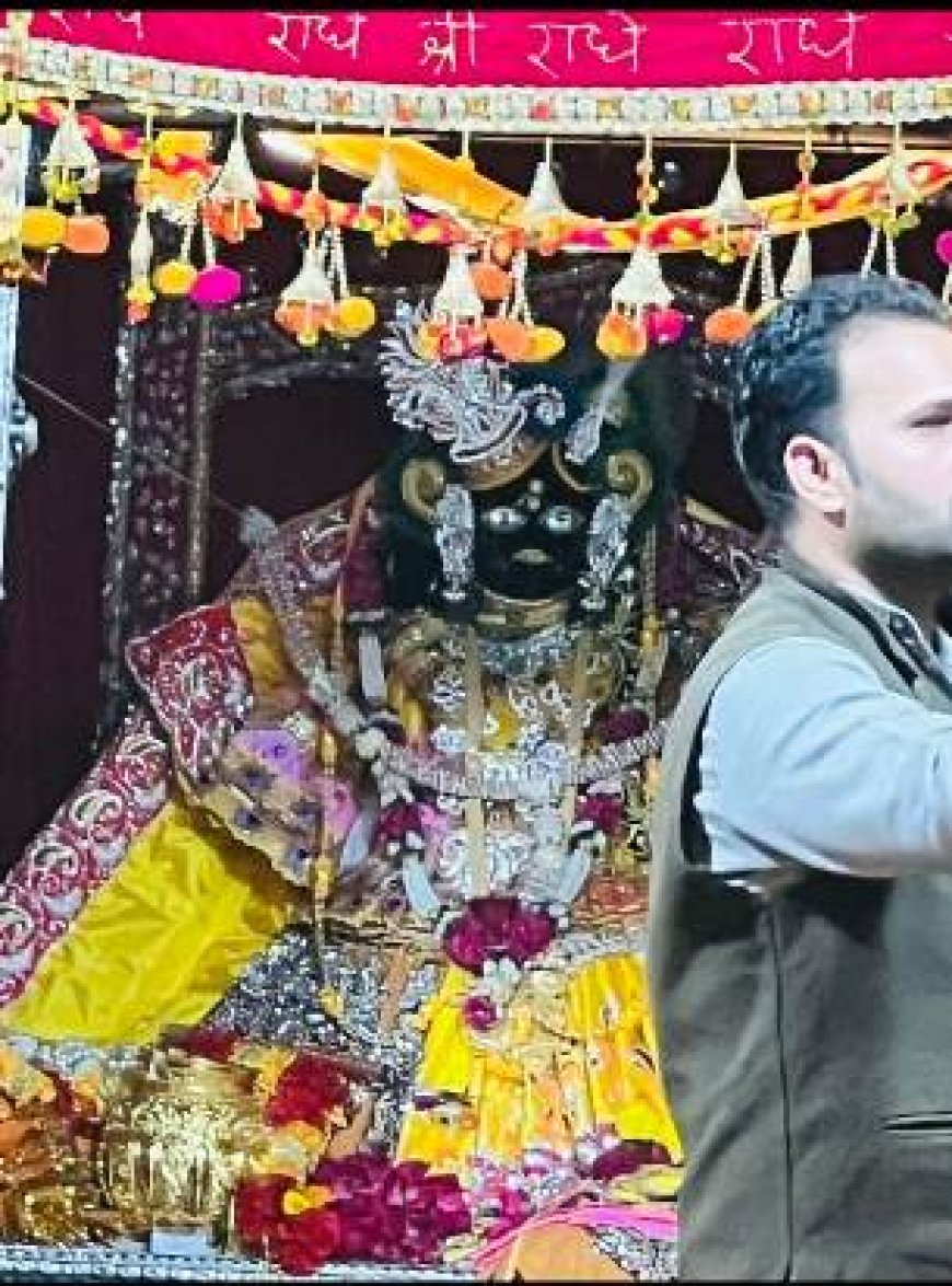 वृंदावन में प्रकट हुए ठाकुर बांकेबिहारी, भक्तों में छाया उल्लास; निधिवन में बजी बधाई