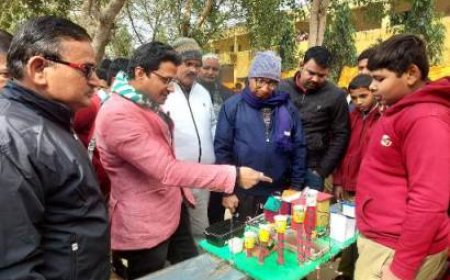 नववर्ष पर गणित विज्ञान प्रदर्शनी का किया गया आयोजन