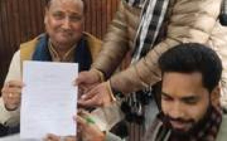 भाजपा जिलाध्यक्ष के लिए जिला प्रवक्ता सचिन चतुर्वेदी ने किया नामांकन