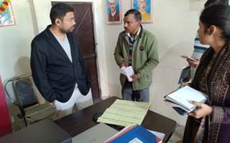 मुख्य विकास अधिकारी ने सीडीपीओ कार्यालय, टीएचआर प्लांट व प्राथमिक विद्यालय बाजार शुकुल का किया आकस्मिक निरीक्षण