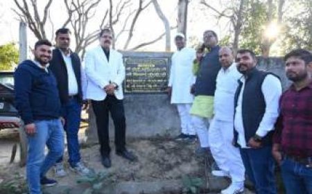 जिला पंचायत अध्यक्ष ने पंचायत निधि से किया 30 लाख के विकास कार्यों का शिलान्यास व लोकार्पण