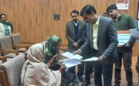 जिलाधिकारी ने दिव्यांग शिवकली को सौंपे योजनाओं के स्वीकृति पत्र