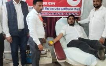 रक्तदान करने से शरीर में किसी भी तरह की कमजोरी नहीं होती - डॉ0 आरके मिश्रा