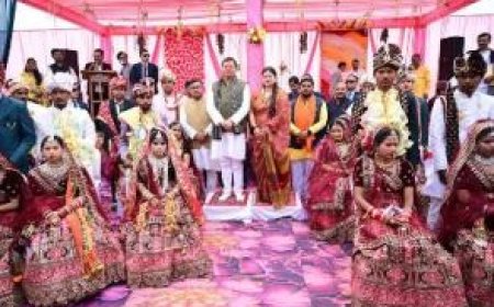 महाशिवरात्रि के अवसर पर सामूहिक विवाह कार्यक्रम का हुआ आयोजन