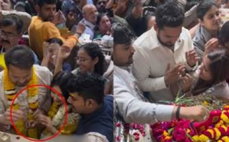 बांके बिहारी मंदिर की वीआईपी लाइन में हुई रिंग सेरेमनी, वीडियो हुआ वायरल