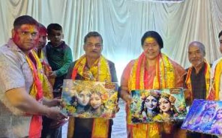 फूलडोल मेले में जमकर उड़ा गुलाल