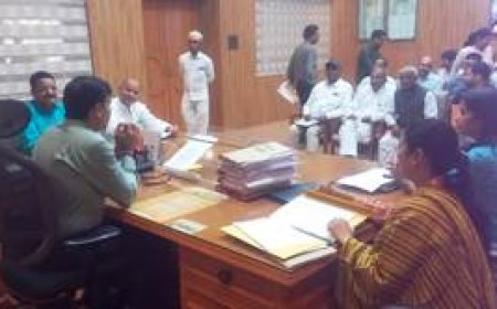 डीएम ने राजनीतिक दलों के साथ की बैठक