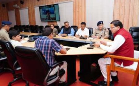 राज्य में कानून व्यवस्था का उल्लंघऩ करने वालों पर कड़ी कार्रवाई की जाए - सीएम धामी