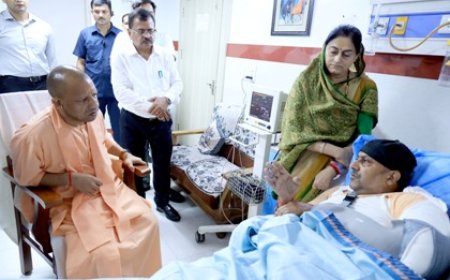 सीएम योगी ने घायल विधायक फतेह बहादुर सिंह का अस्पताल में जाना हालचाल