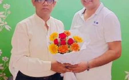 प्रदीप चौहान ने सहायक निदेशक सूचना से की शिष्टाचार भेंट