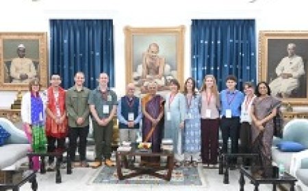 राज्यपाल से मोंटाना (अमेरिका) से आए छात्र प्रतिनिधिमंडल ने की भेंट