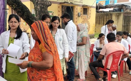 निःशुल्क स्वास्थ्य चिकित्सा शिविर एवं आयुष ग्राम सर्वे कार्यक्रम सम्पन्न