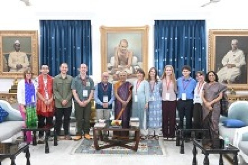 राज्यपाल से मोंटाना (अमेरिका) से आए छात्र प्रतिनिधिमंडल ने की भेंट