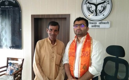 ताहरपुर के अन्नदाता ने सीडीओ का किया सम्मान, विकास कार्यों को मिली नई ऊर्जा