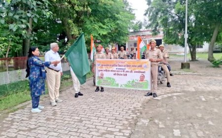 हर घर तिरंगा अभियान के तहत विकासखंड शाहगढ़, भादर और मुसाफिरखाना में निकली गई बाइक रैली