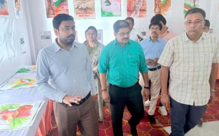 विभाजन विभीषिका स्मृति दिवस के अवसर पर लगाई गई पोस्टर/अभिलेख प्रदर्शनी