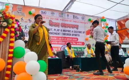 खेलकूद एवं शारीरिक व्यायाम से शरीर चुस्त एवं दिमाग तेज होता है - रजनी तिवारी