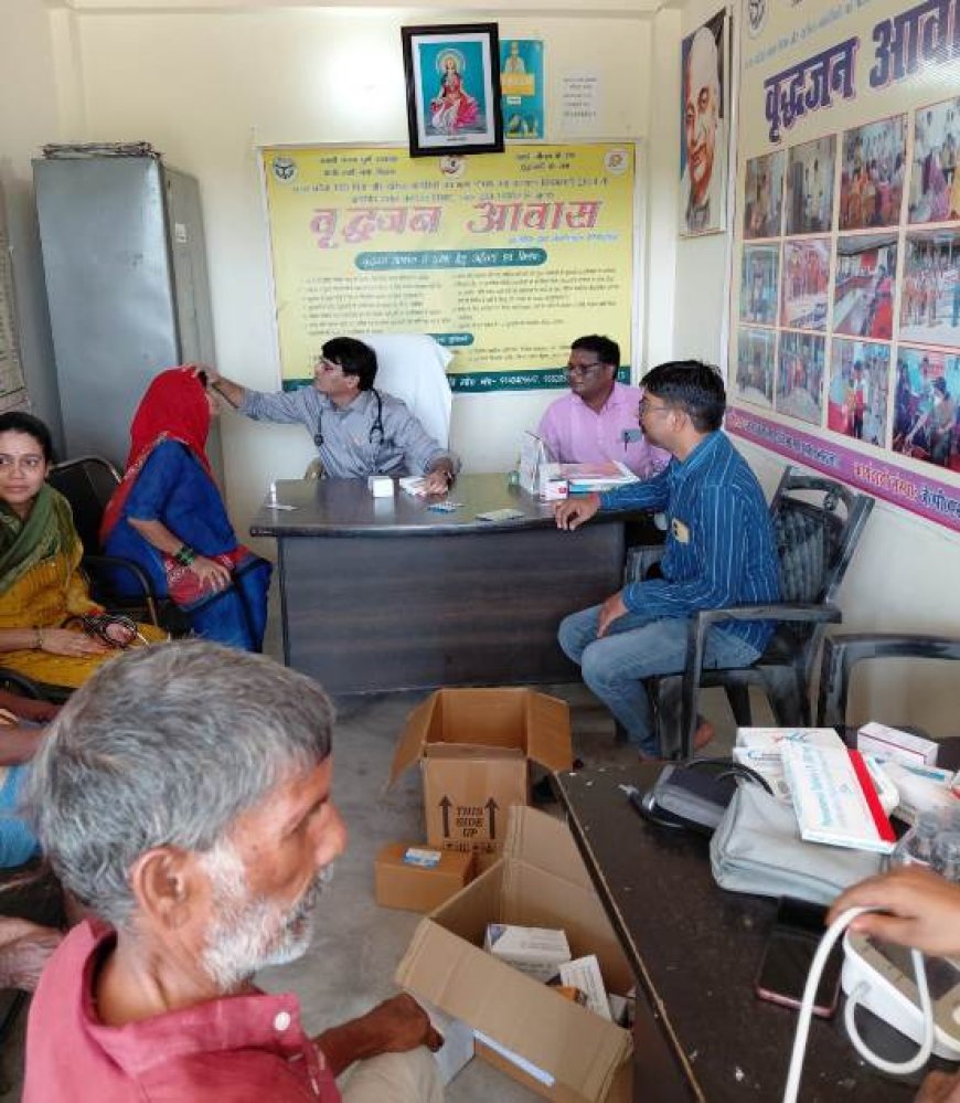 स्वास्थ्य विभाग द्वारा निःशुल्क स्वास्थ्य चिकित्सा शिविर का किया गया आयोजन