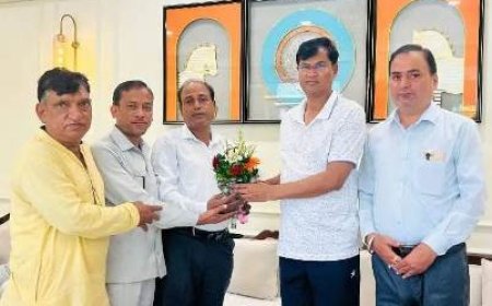 उत्तर प्रदेश जिला मान्यता प्राप्त पत्रकार समिति के प्रतिनिधिमंडल ने एमएलसी पवन सिंह चौहान से की शिष्टाचारिक भेंट