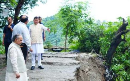 सीएम धामी ने मसूरी रोड एवं किमाड़ी क्षेत्र का किया स्थलीय निरीक्षण, अधिकारियों को दिए निर्देश