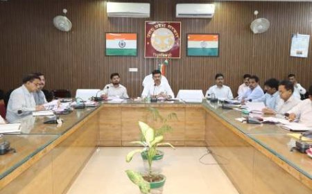 जिलाधिकारी ने की सीएम डैशबोर्ड पर आधारित विकास कार्यों की समीक्षा बैठक