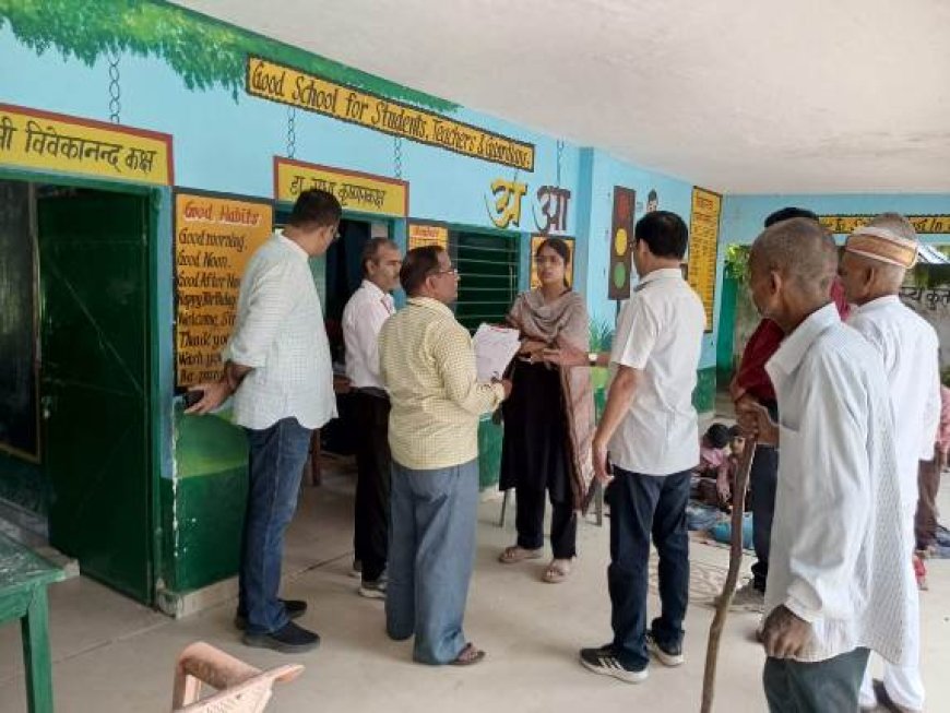 मुख्य विकास अधिकारी ने किया आकस्मिक निरीक्षण