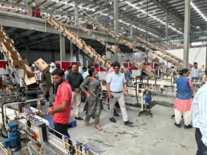 उच्च स्तरीय टीम रेडिको खेतान लिमिटेड पहुंची, औद्योगिक प्रगति का लिया जायज़ा