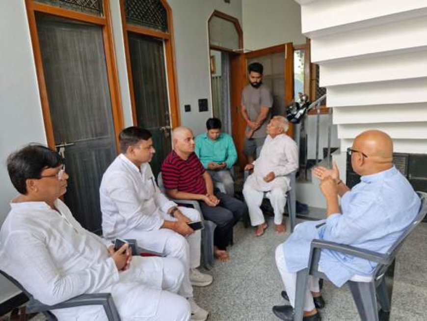 प्रदेश कांग्रेस अध्यक्ष ने मृतक अतुल कुमार जैन के परिजनों से मिलकर व्यक्त की संवेदना