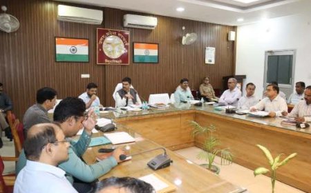 जिलाधिकारी की अध्यक्षता में हुई सीएम डैश बोर्ड पर विकास कार्यों की बैठक