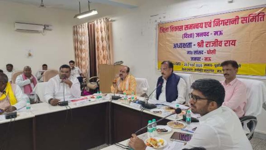 जिला विकास समन्वय एवं निगरानी समिति (दिशा) की बैठक सांसद की अध्यक्षता में सम्पन्न