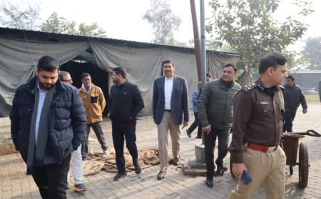 डीएम एवं एसएसपी ने किया गौ आश्रय स्थल का आकस्मिक निरीक्षण