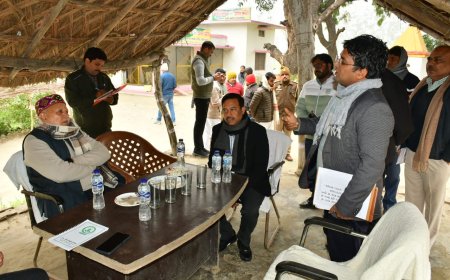 राजकीय कृषि प्रक्षेत्र घाघराघाट का कृषि मंत्री ने किया भ्रमण