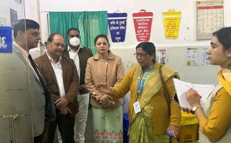 क्षेत्रीय संचालक स्वास्थ्य सेवाएं ने स्वास्थ्य केंद्रो का किया आकस्मिक निरीक्षण